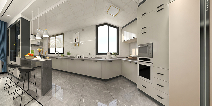 唯美装饰泡泡张-澜山名著柯总别墅大厅效果-装修设计方案