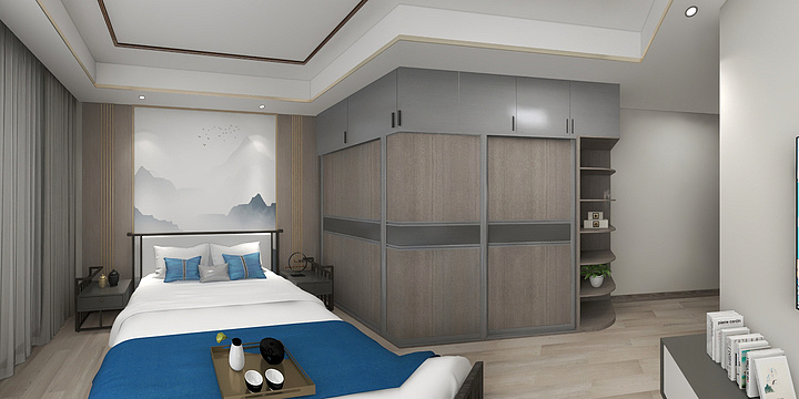 BLSGNB大师-水墨上河独栋别墅2楼-装修设计方案