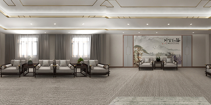 edcakechen-水泥厂会客室-装修设计方案