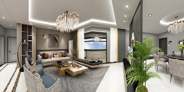 吉祥13488335100-西安某小区19~21号C户型图2-装修设计方案