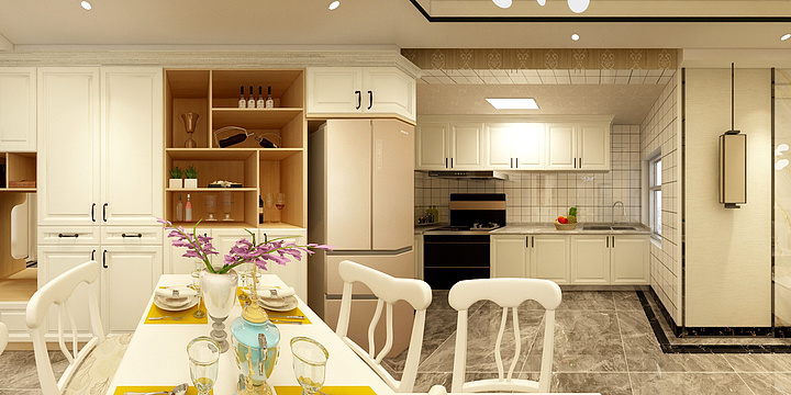 鑫艺居装饰-翰岭佳苑两室两厅-装修设计方案