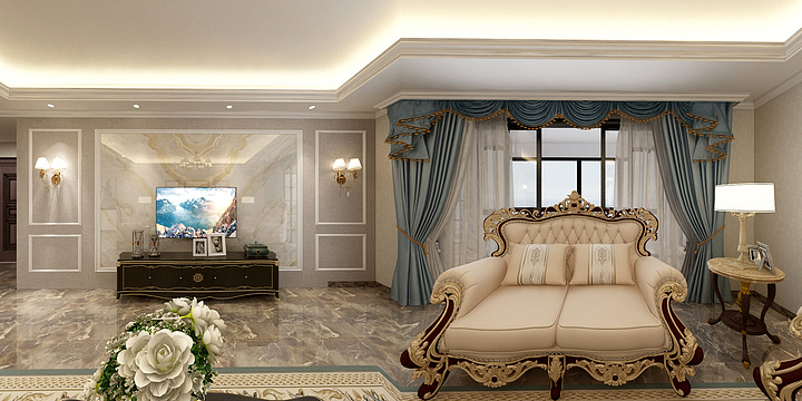 沙明建-碧桂园・剑桥湾280平大平层-装修设计方案