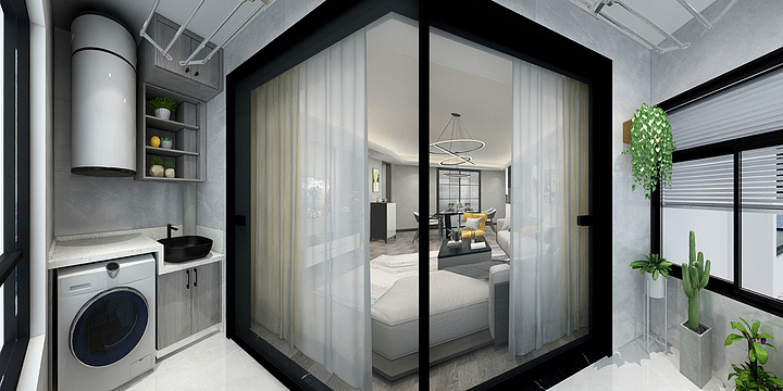 鯨致設計_张善恒-城市之光125三面宽丨鯨致研发-装修设计方案