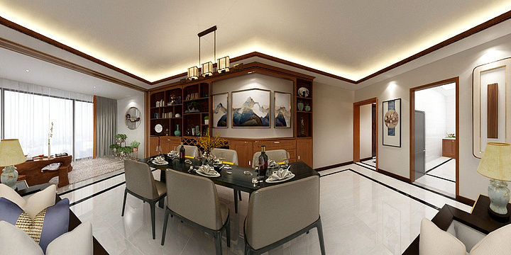 贵泰保利全案设计-九樾府A8-装修设计方案