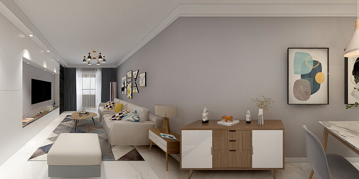 方度设计-无限-龙御湾8#中东户型-现代北欧-装修设计方案