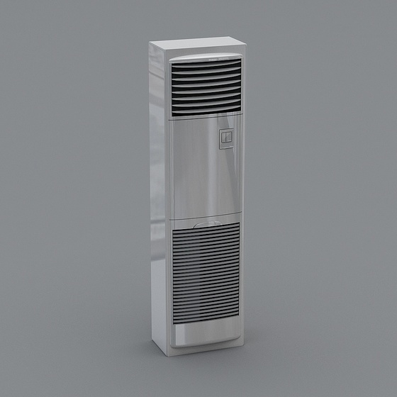 Black Cabinet Air Conditioning 3D Model