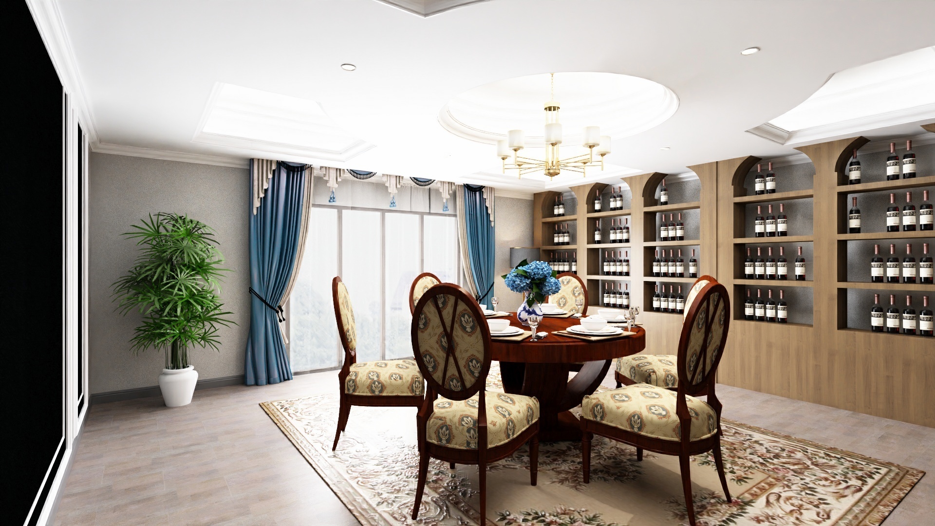 董得取舍-客餐厅吊顶-装修设计方案