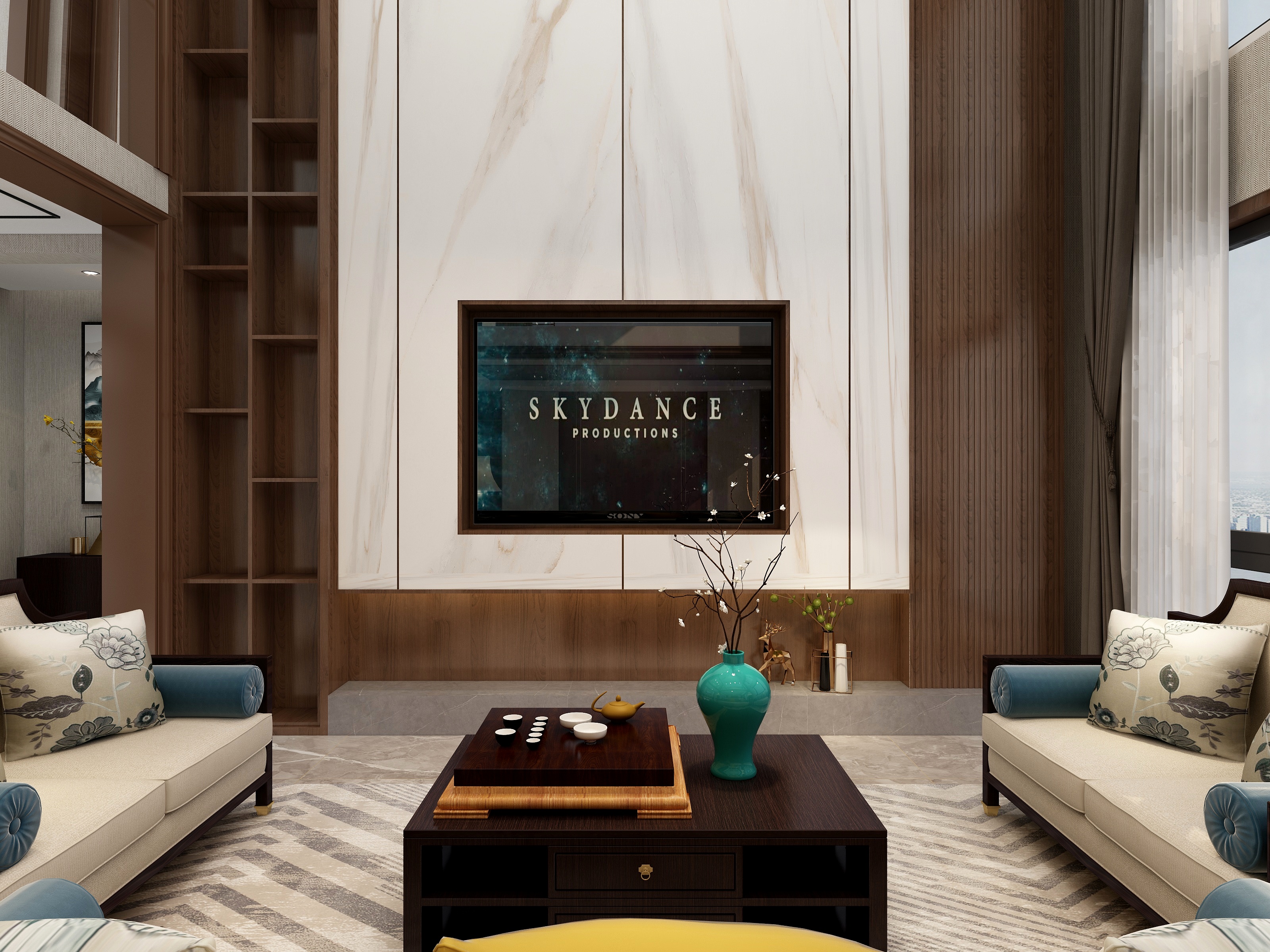 锦宏设计师丘大叔-新中式复式-装修设计方案