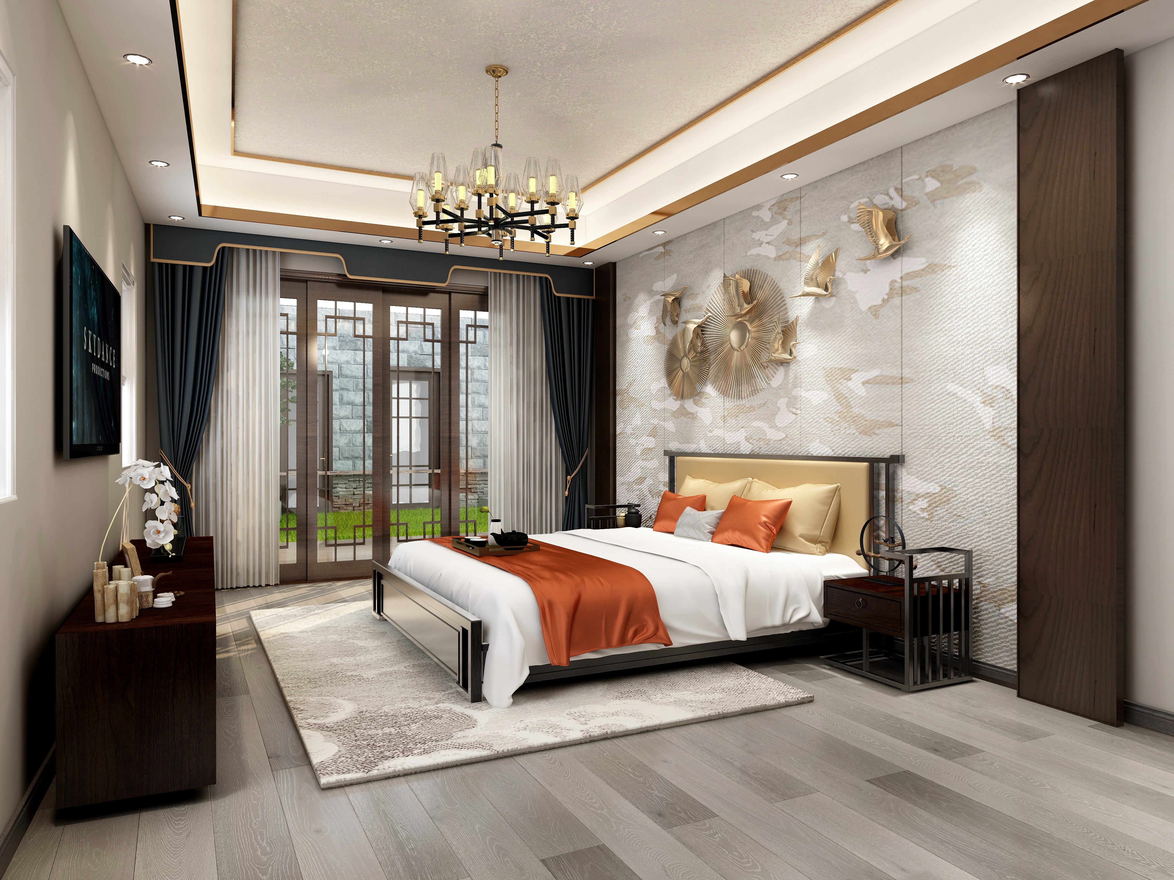 黄健诚-新中式三居-装修设计方案