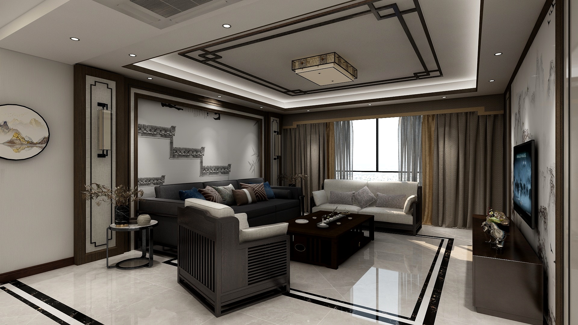 大熊筑家装饰---陈-韩洲一号8#2-703-装修设计方案