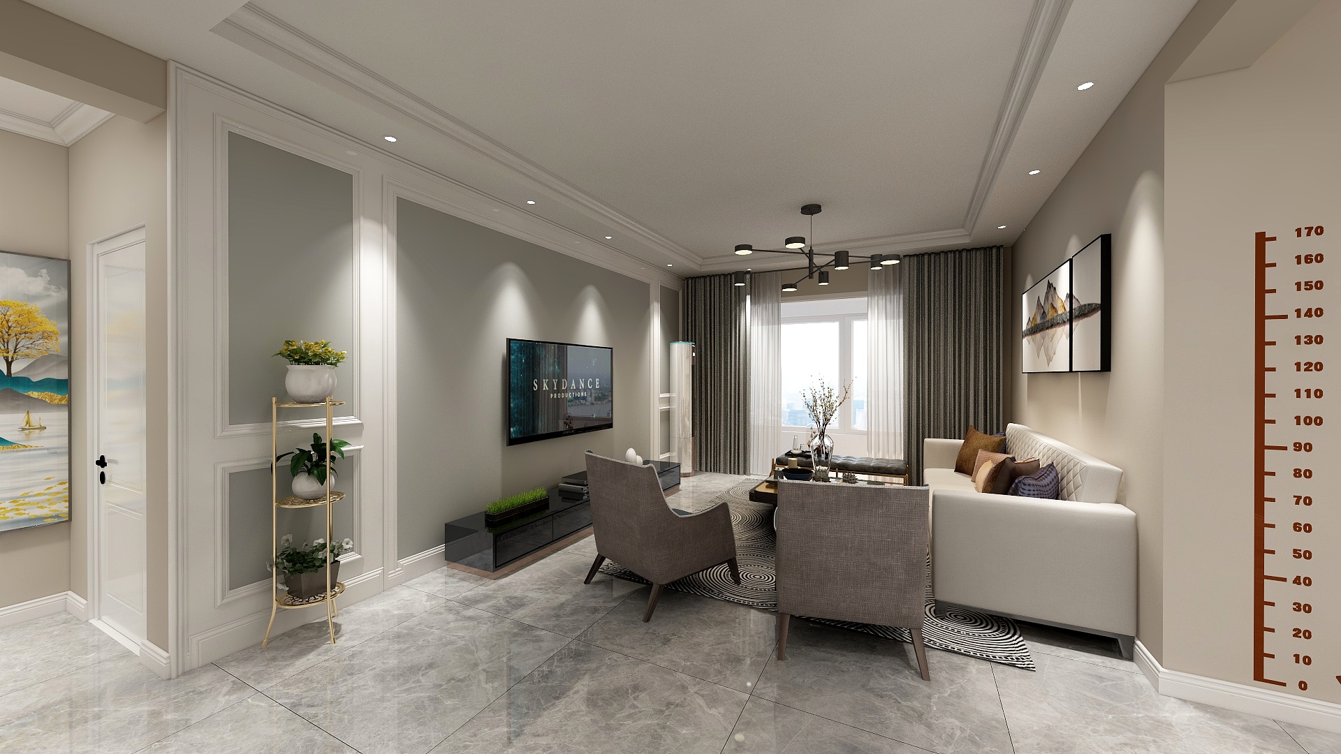 筑上装饰冰峰-新安县，德馨苑8楼-装修设计方案