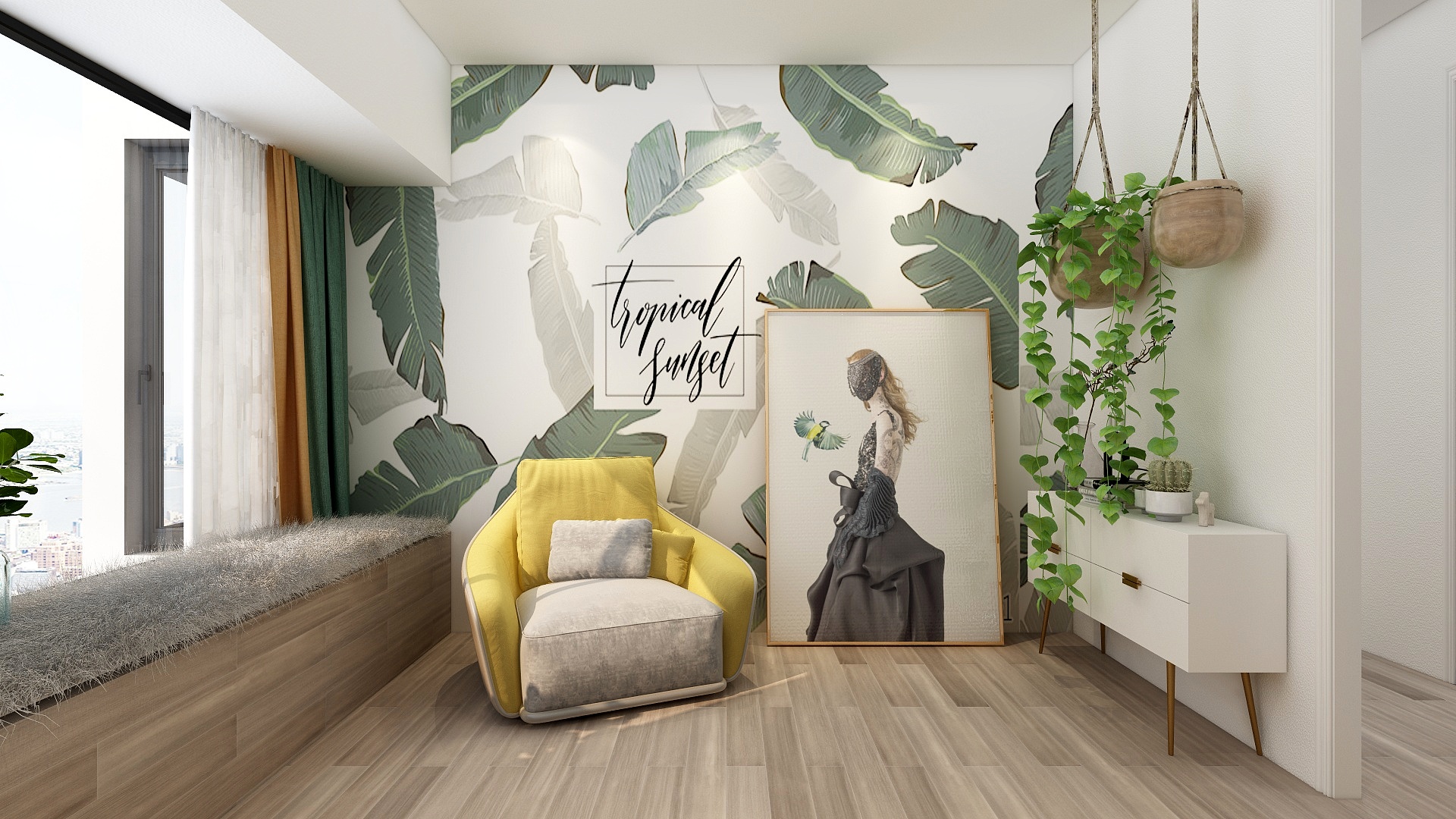 孙建-绿色森林-主题样板房-设计师孙建-装修设计方案