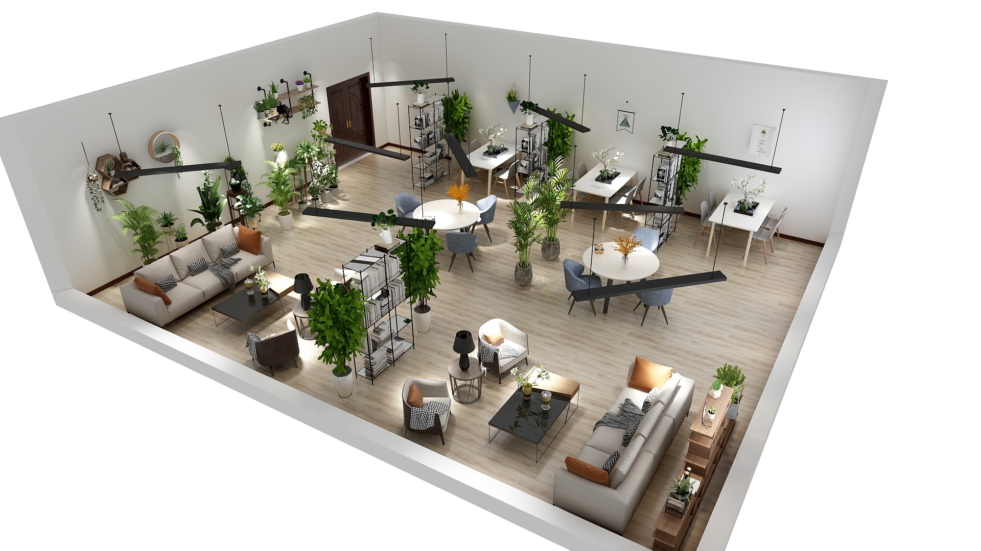 湘江雨梦-教师阅读区-装修设计方案