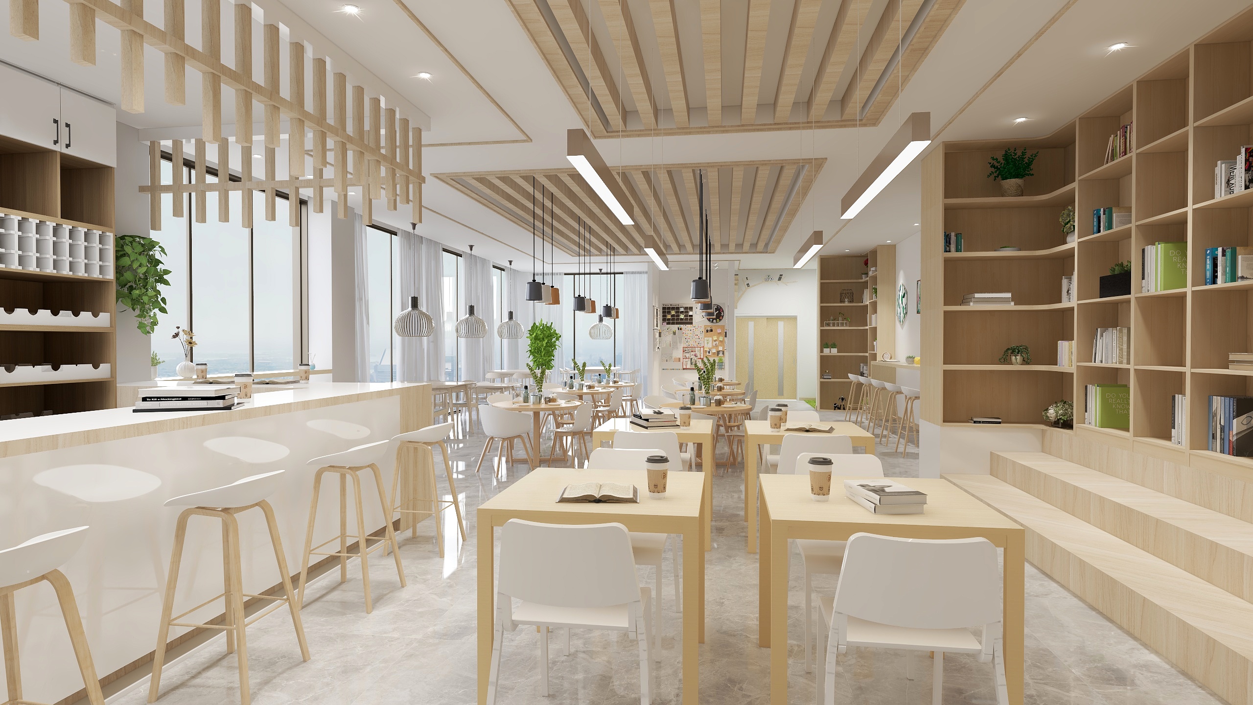 这个设计师有点酷-咖啡厅+书吧-副本-装修设计方案