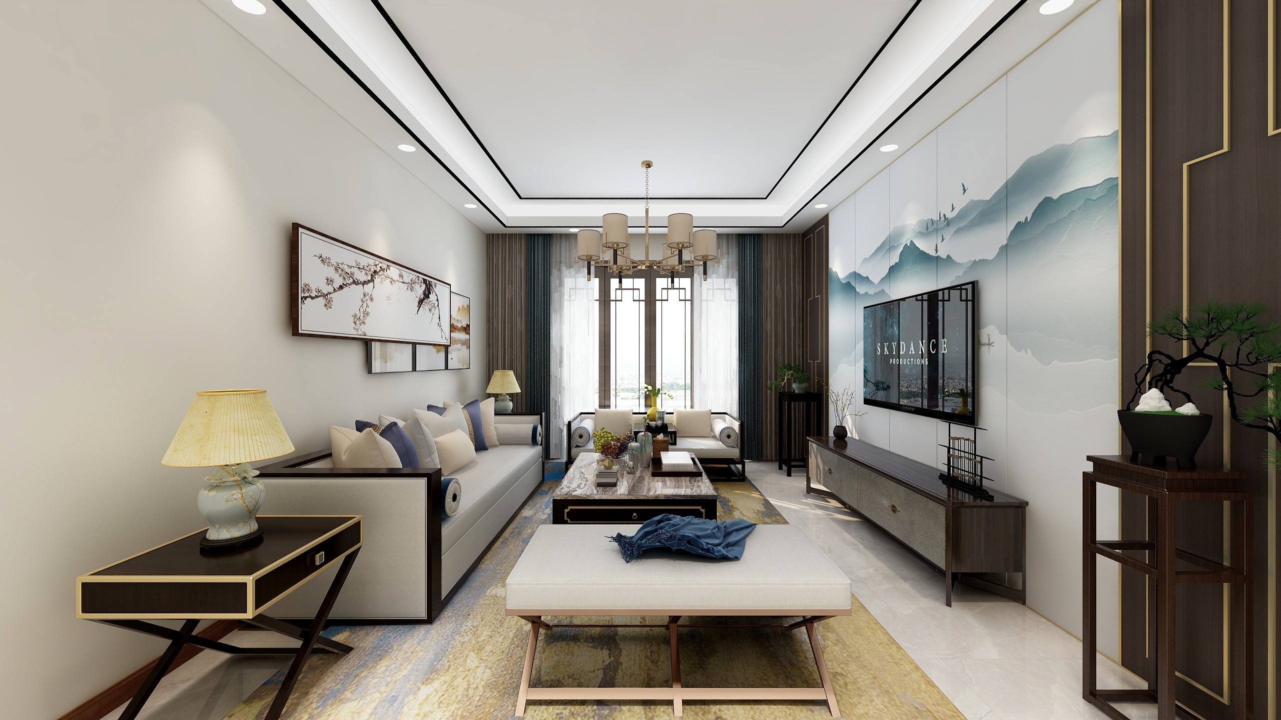 麦总监设计-王总别墅2楼-装修设计方案