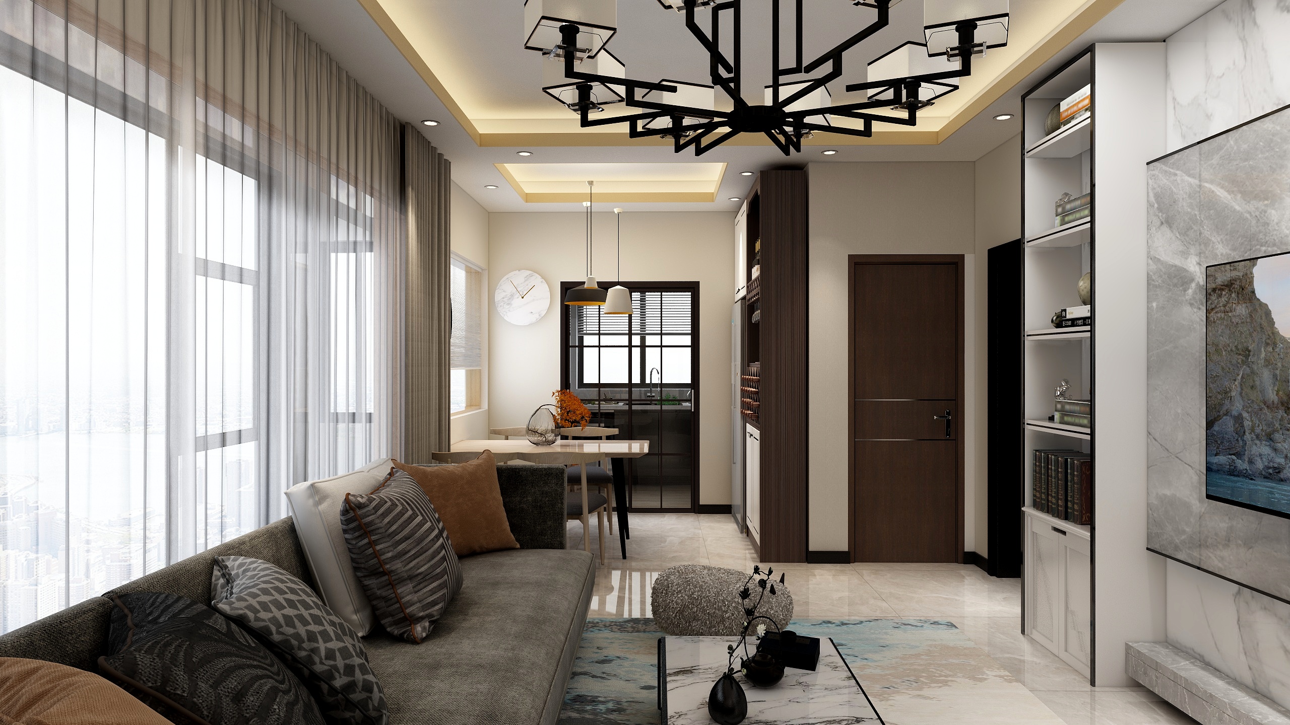 砚笙-瑞和园89.50㎡B户型3室2厅1卫-装修设计方案