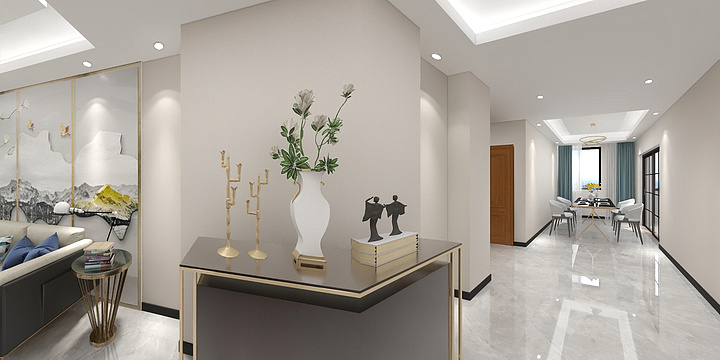 王盛18143475146-现代轻奢120方（1503）-装修设计方案