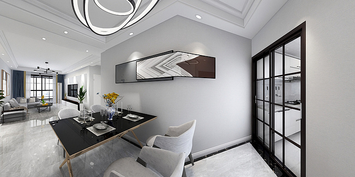 砖石0232-115平简约现代风格-装修设计方案