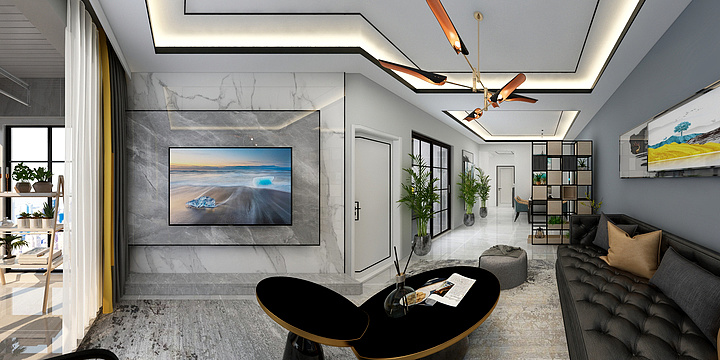 志宏装饰有限公司_李亮泽-湖畔雅居111m²（方案一）-现代简约-装修设计方案