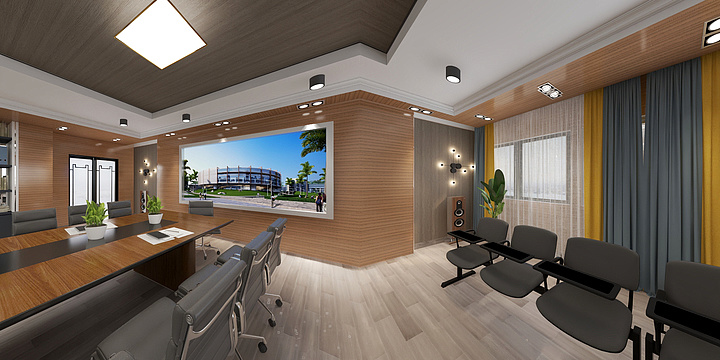兰瑟设计-人力资源会议室-装修设计方案