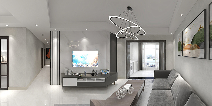 梵墨设计-海玥名邸88M²-装修设计方案