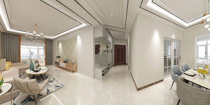 凡KmmE-三室效果图-装修设计方案