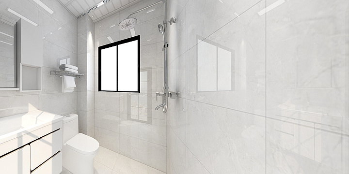 达州中宇卫浴-四季花城B区3-5-2主卫-装修设计方案