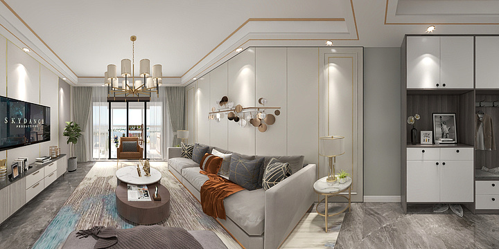 齐家典尚三-轻奢-装修设计方案