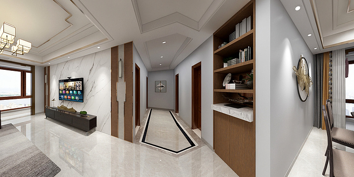 设计师徐常耀-溶江小区27#-新中式-装修设计方案