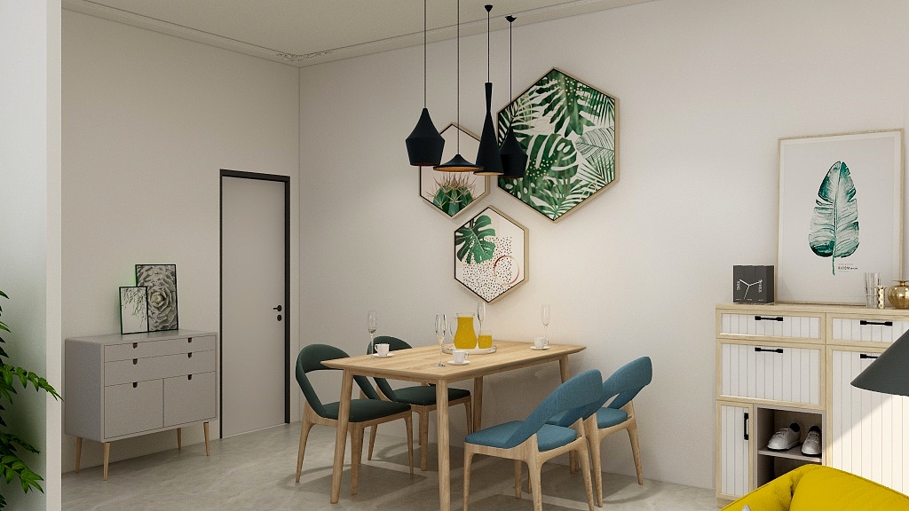 胡桃夹子lmj-枫桥绿洲C户型106㎡简欧-装修设计方案