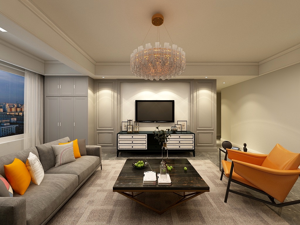 全案设计刘科-东津二期康女士雅宅-装修设计方案