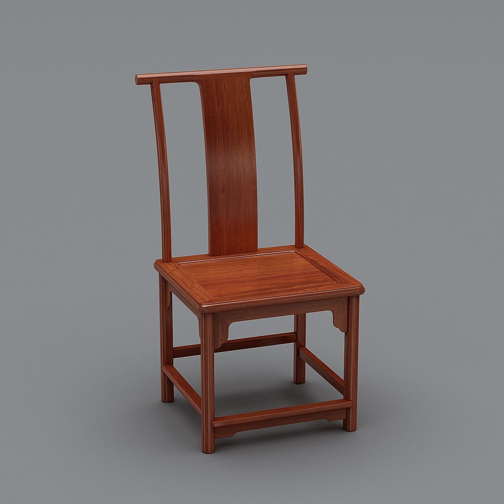 齐都红木-椅子3D模型
