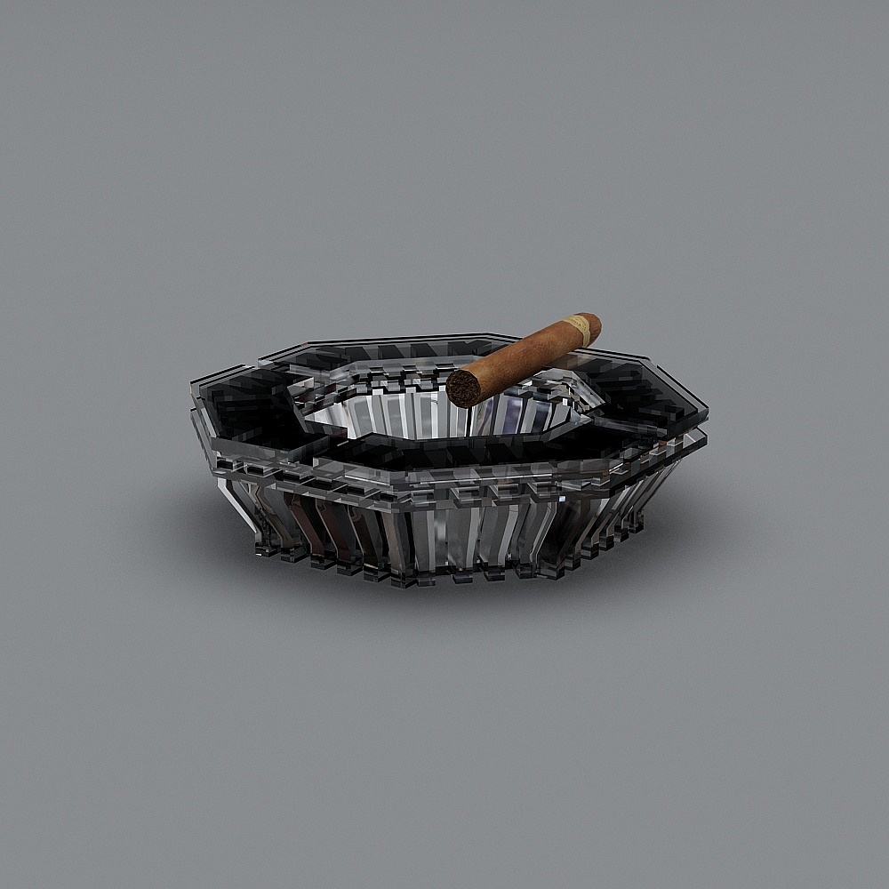 烟灰缸三维图下载图片