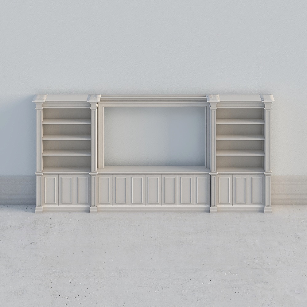 整体餐边柜3D模型