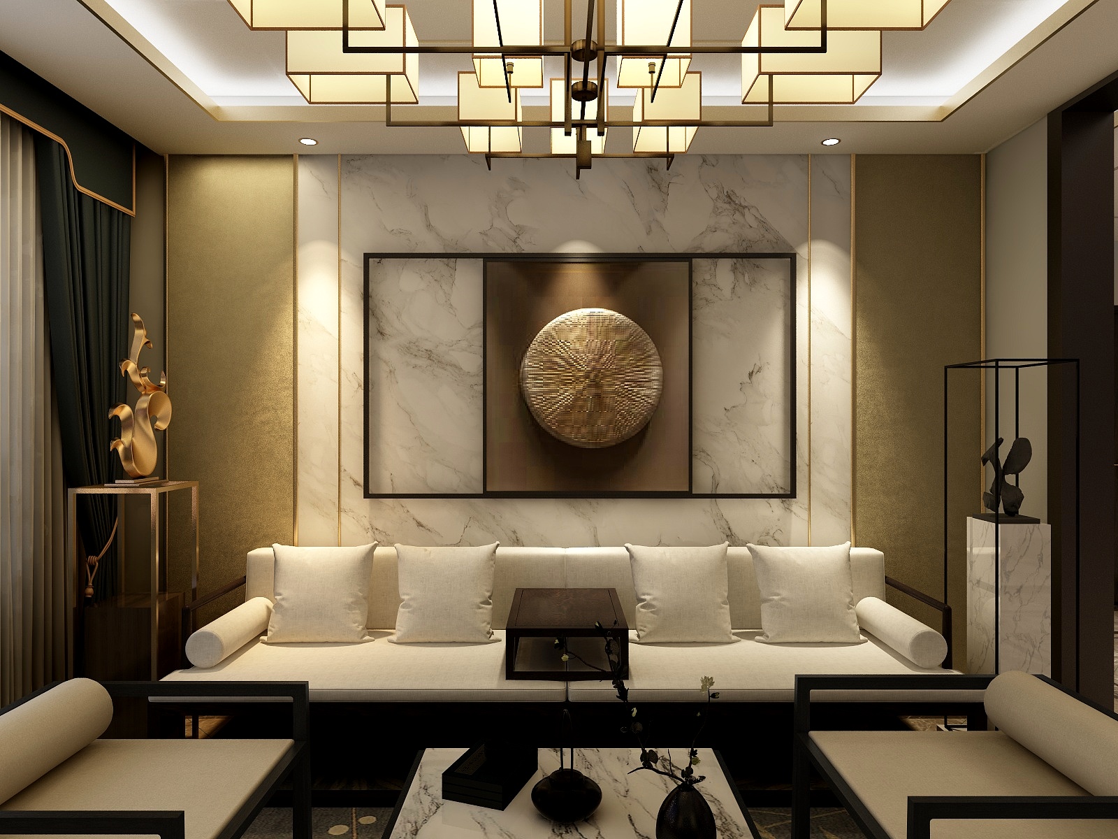 宗浩-新中式装修效果图