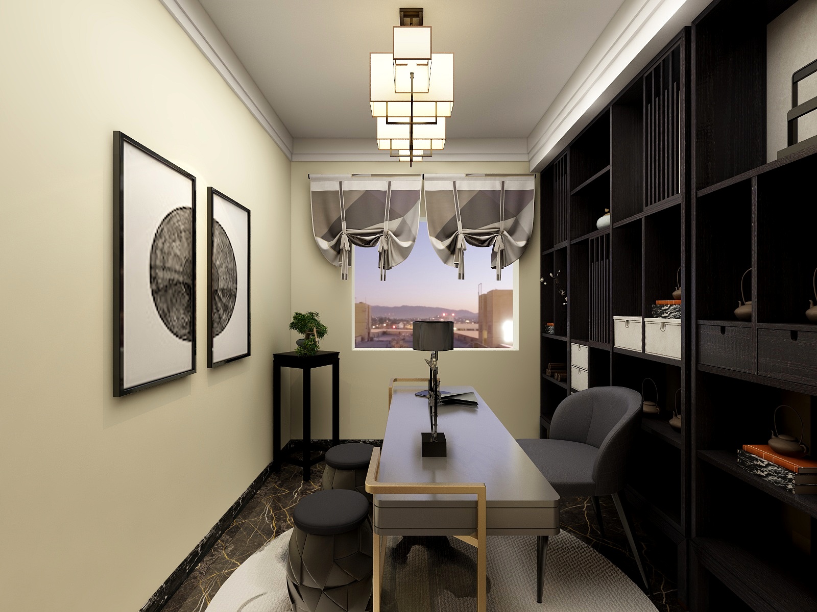 宗浩-新中式装修效果图