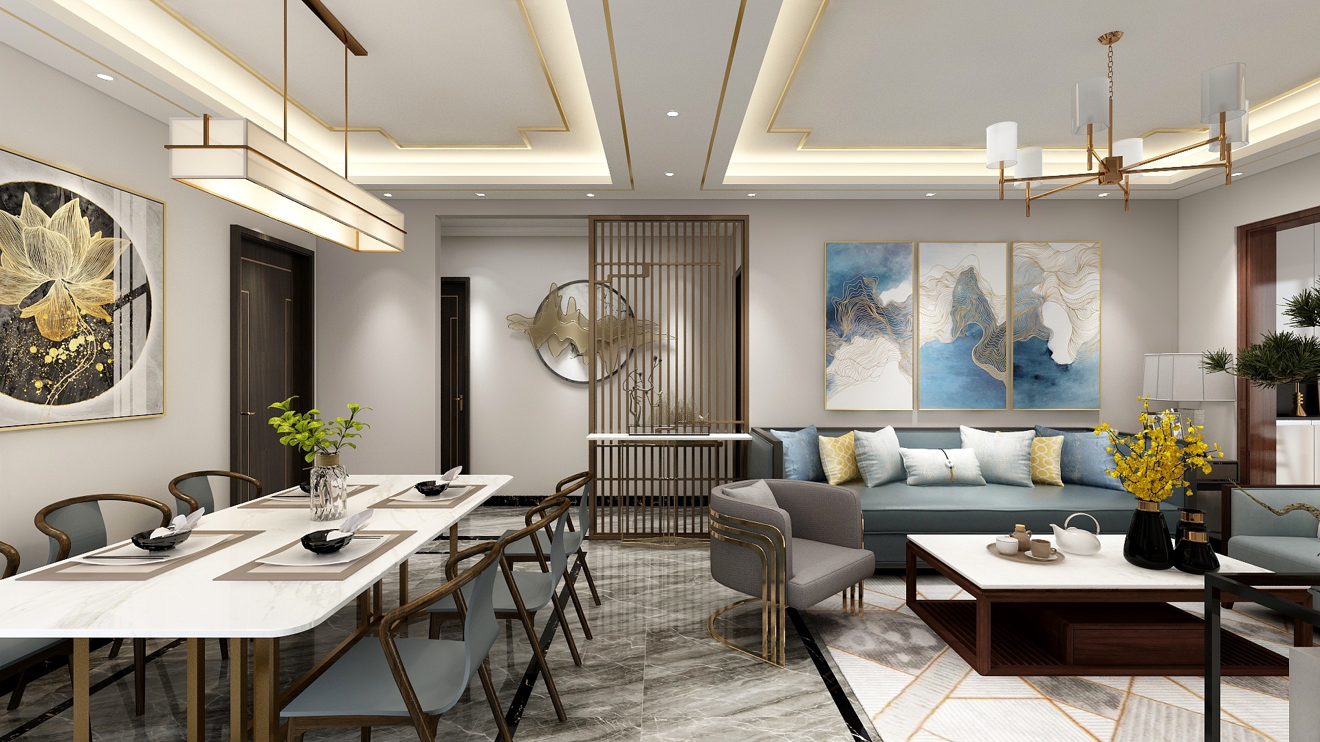 暴力奶兔丶-新中式-装修设计方案