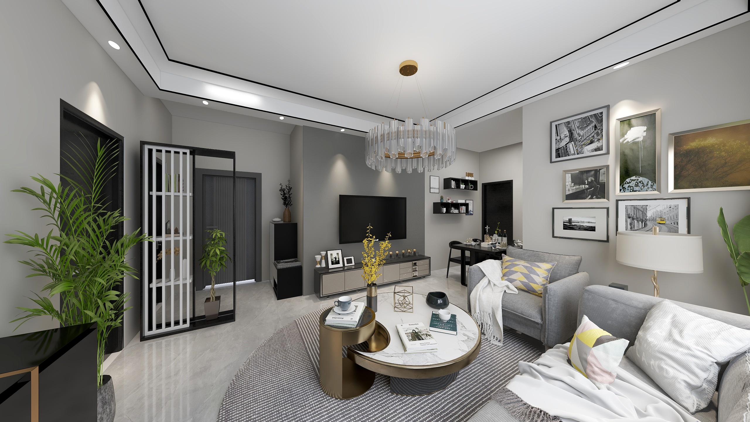 艺海无涯-三室二厅-装修设计方案