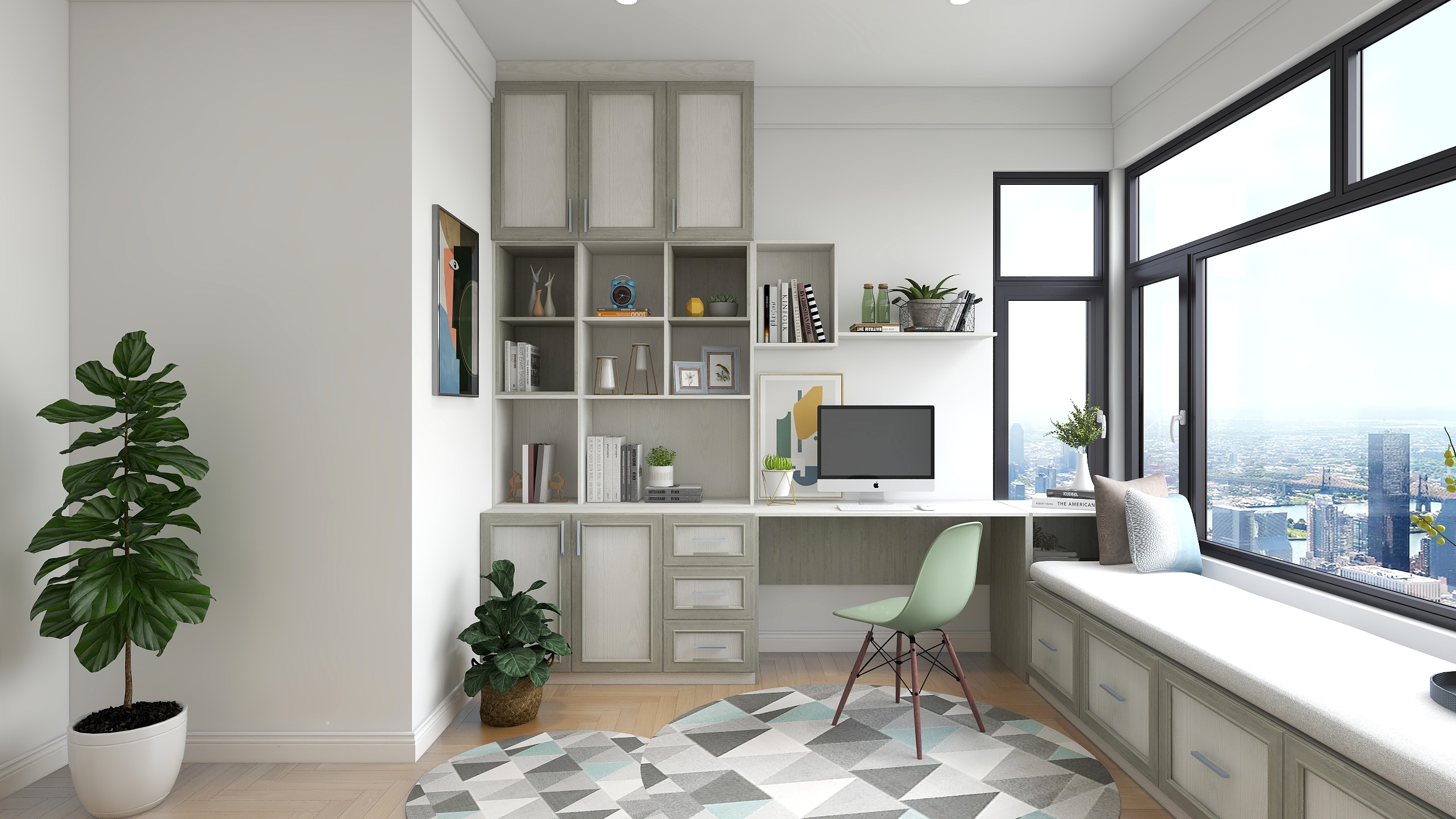 佛山市广源铝业有限公司-书柜-装修设计方案