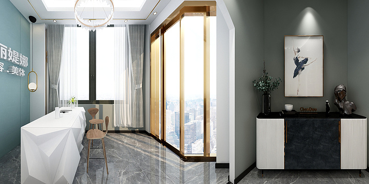 南岭里-商业美容院(1)-装修设计方案