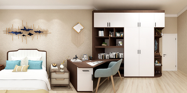 阳朔蓝天豚硅藻泥-鲤鱼井陈姐配色方案-装修设计方案