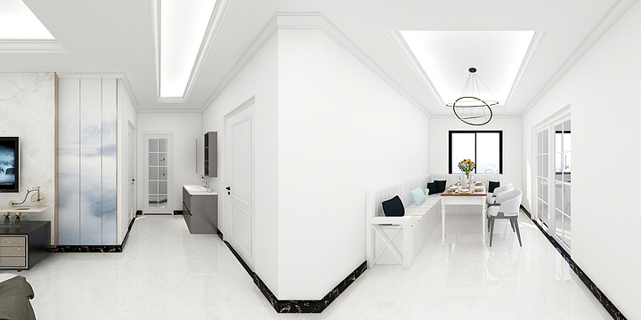 张大胖子-4#901双卧室-装修设计方案