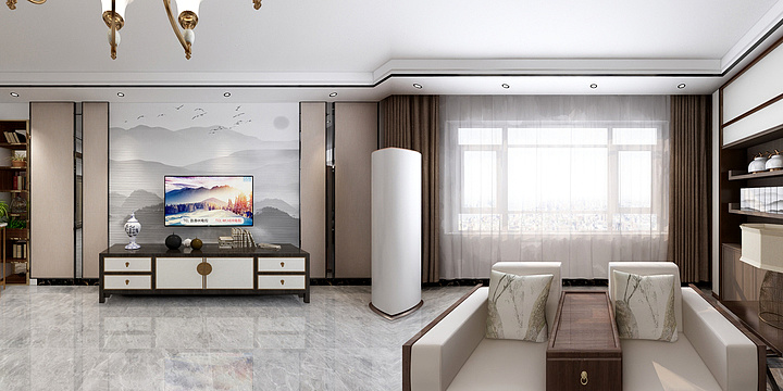 众舍装饰刘-中颐和园27-1新中式200-装修设计方案