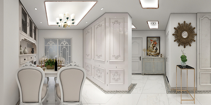 力迈建筑设计-永丰乐城110.50㎡A1户型3室3厅2卫1厨0428-1252-装修设计方案