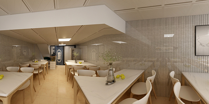 自由装饰设计施工-西安商业城门店-装修设计方案