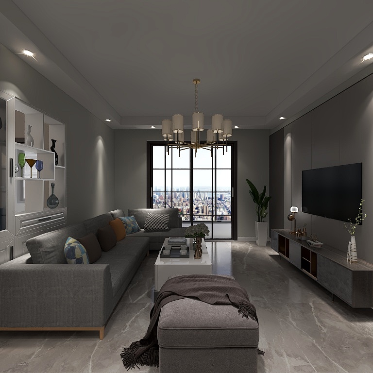 壹宅装饰-ZYSJ-星河名都-现代简约绿-装修设计方案