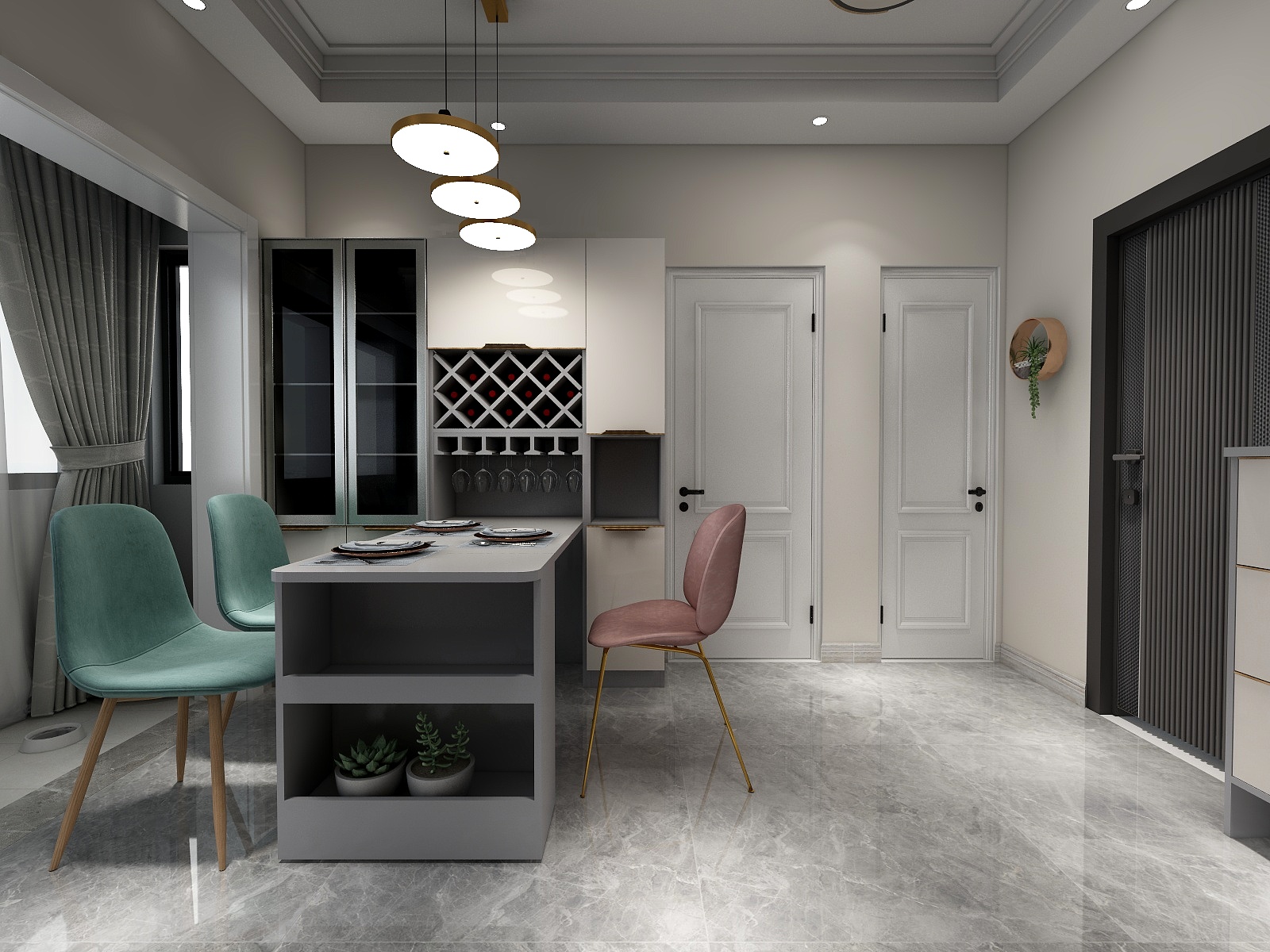 小吴定制家具设计-瑞和园89.50㎡B户型3室2厅1卫-装修设计方案