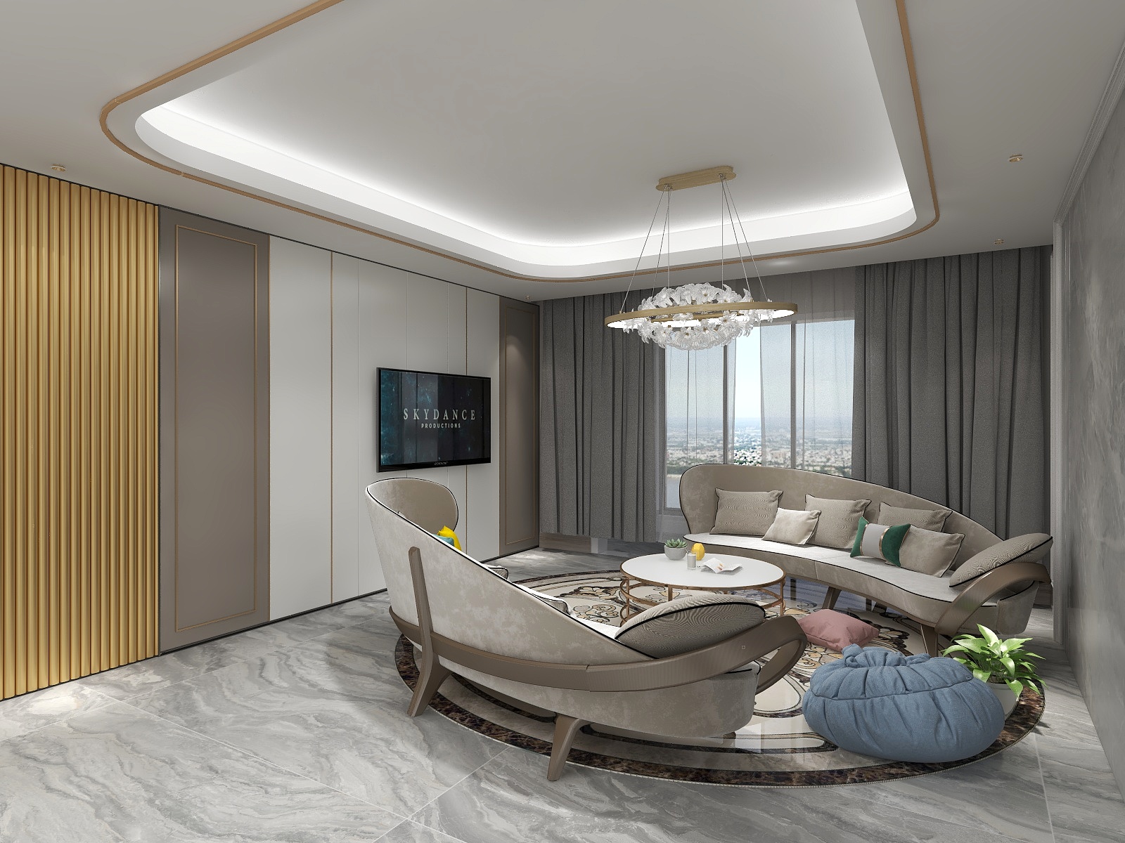 设计师张雯-轻奢-装修设计方案