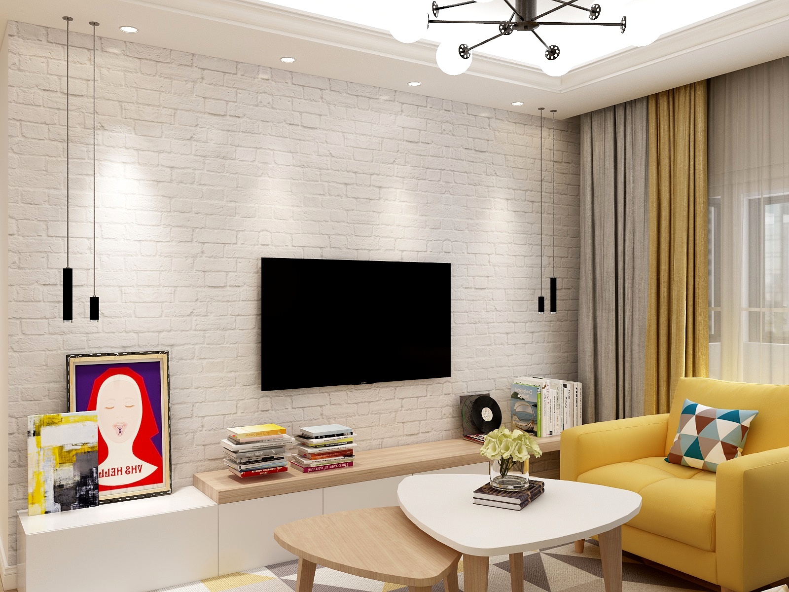 disir-德信海德公园83.00㎡A2’3室2厅1卫1厨-装修设计方案