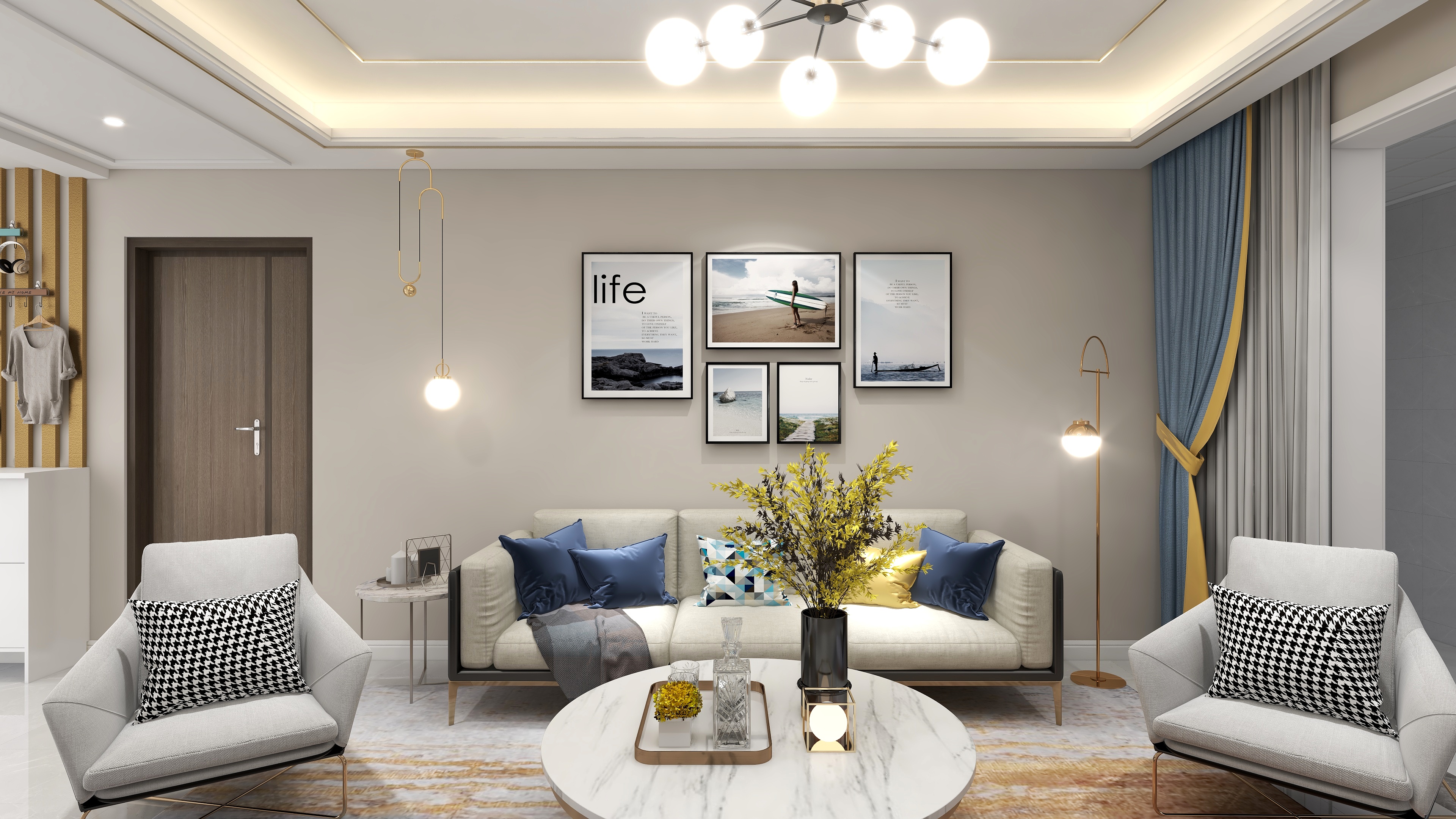 弈装饰_韩腾飞-阳光城143㎡-----刘彬叔-装修设计方案